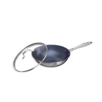 Wok Trimetálico Titânio 34cm